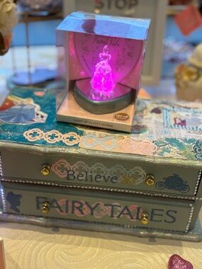 Cinderella jewelry box and light up figurine